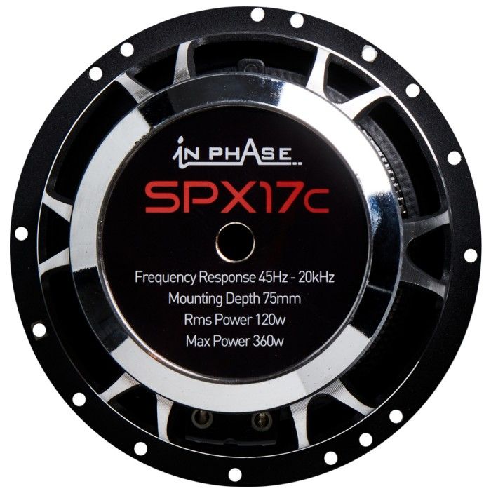 In Phase SPX17C - Professional 17cm 160W 2-way Component Speaker set