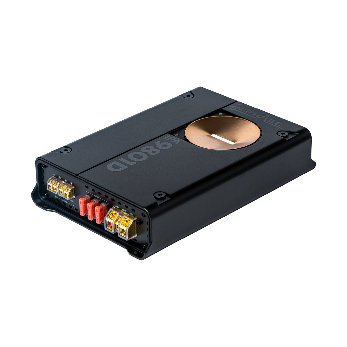 IN PHASE IPA9801D – 1,200W RMS 1Ω MONO CLASS D SUBWOOFER AMPLIFIER