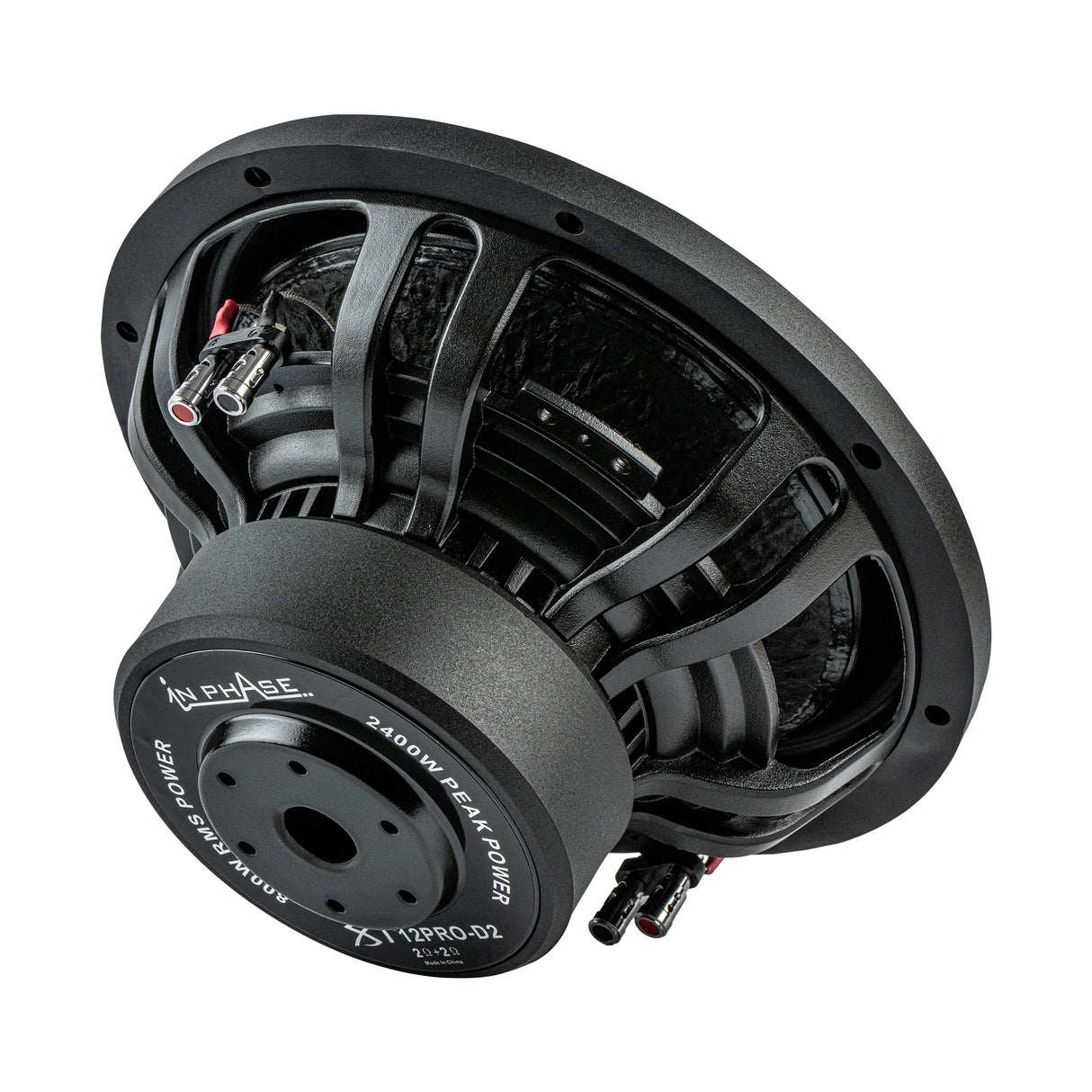 In Phase XT-12D4 Kevlar Cone 2 Ohm or 4 Ohm Dual Voice Coil 1400W Peak Power Subwoofer